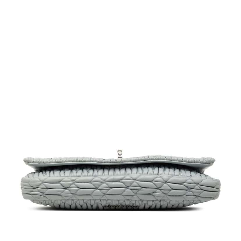 Miu Miu Matelasse Nappa Crystal Chain Satchel Blue Leather Very good condition - Inside View