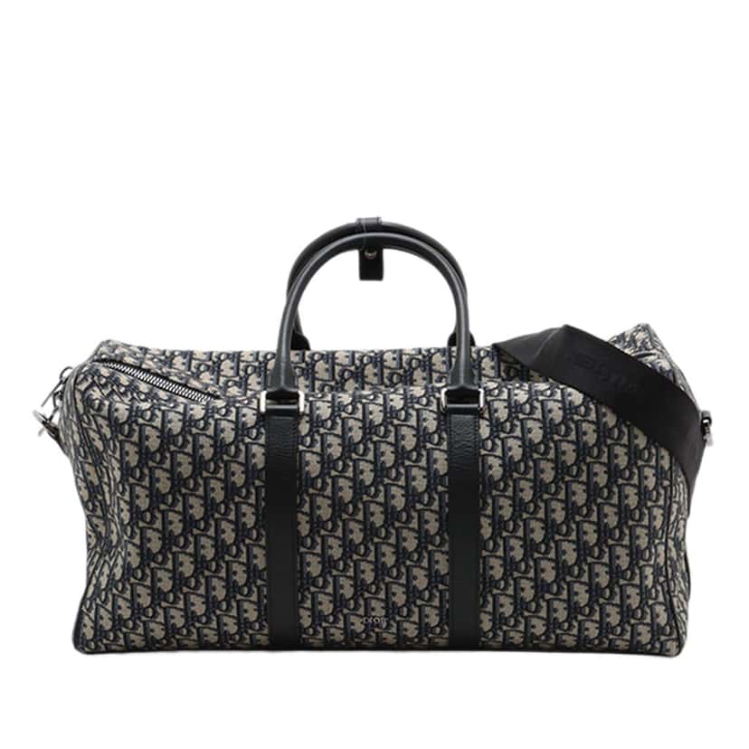 Dior Oblique Canvas Lingot 50 Blue Very good condition - Front View