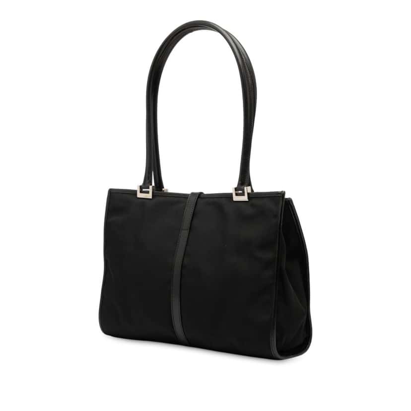 Gucci Nylon Jackie Tote Black Very good condition - Back View
