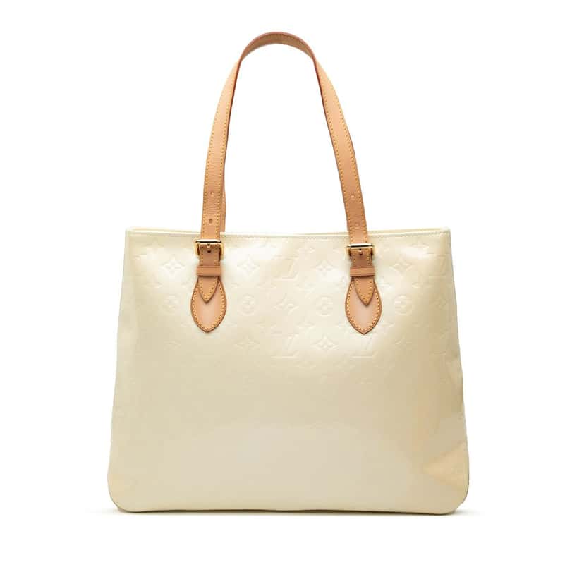 Louis Vuitton Monogram Vernis Brentwood Yellow Leather Very good condition - Front View