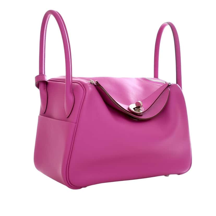 Hermès Swift Tressage Lindy 26 Pink Leather Very good condition - Inside View