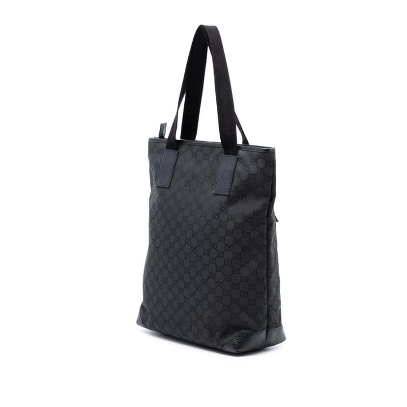 Gucci GG Nylon Tote Black Very good condition - Back View