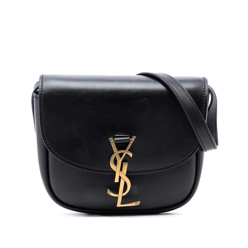 Saint Laurent Small Leather Monogram Kaia Crossbody Black Leather Very good condition - Front View