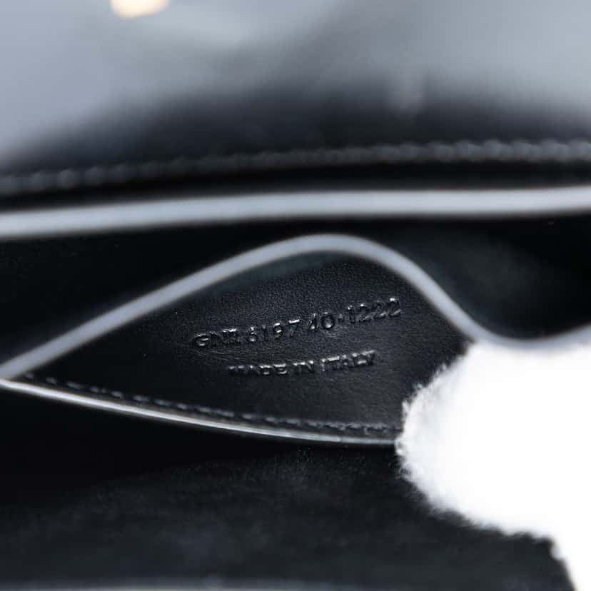 Saint Laurent Small Leather Monogram Kaia Crossbody Black Leather Very good condition - Box View