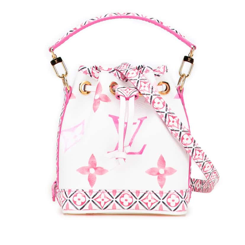 Louis Vuitton Monogram Watercolor Giant By the Pool Nano Noe White Very good condition - Front View