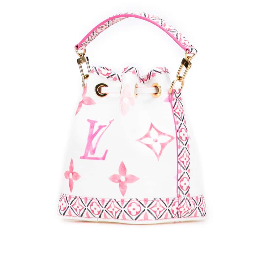 Louis Vuitton Monogram Watercolor Giant By the Pool Nano Noe White Very good condition - Back View