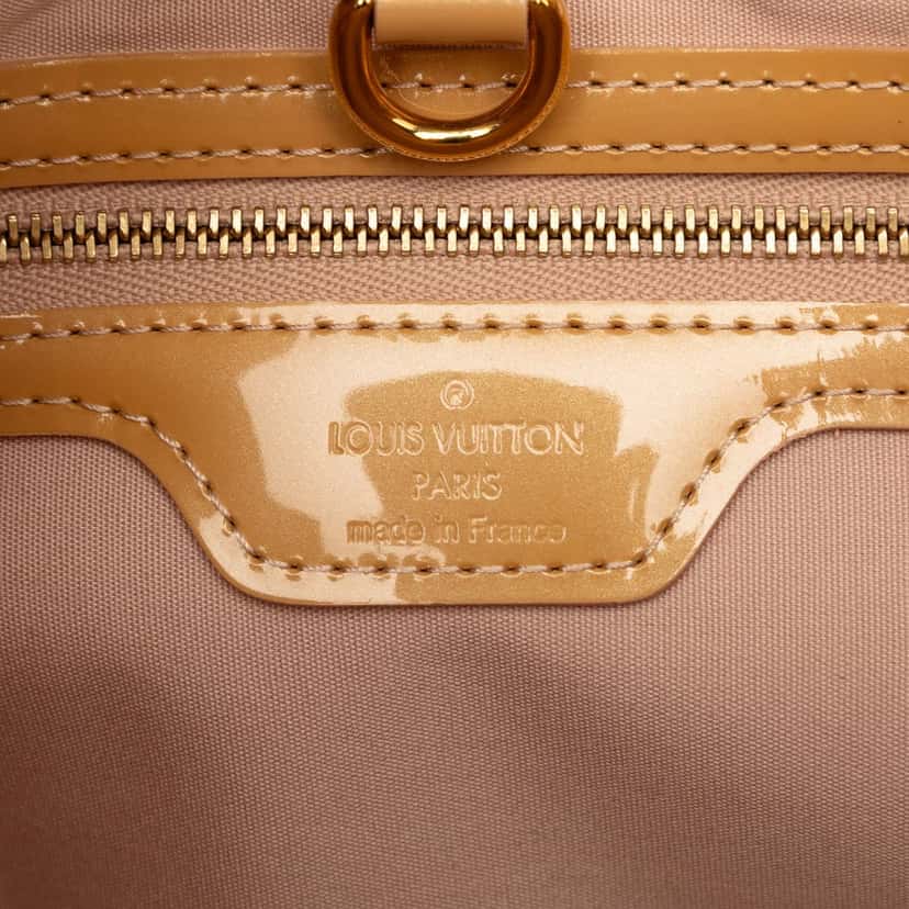 Louis Vuitton Monogram Vernis Wilshire PM Gold Leather Very good condition - Box View