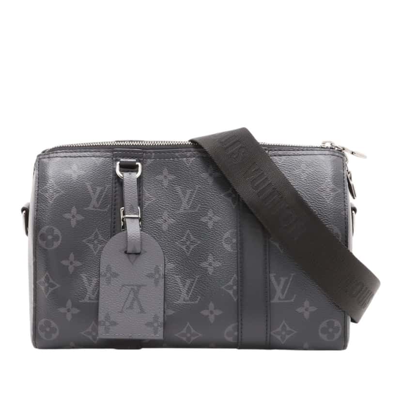 Louis Vuitton Monogram Eclipse City Keepall Black Very good condition - Front View