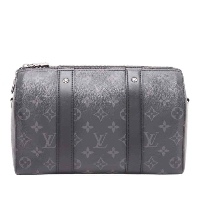 Louis Vuitton Monogram Eclipse City Keepall Black Very good condition - Back View