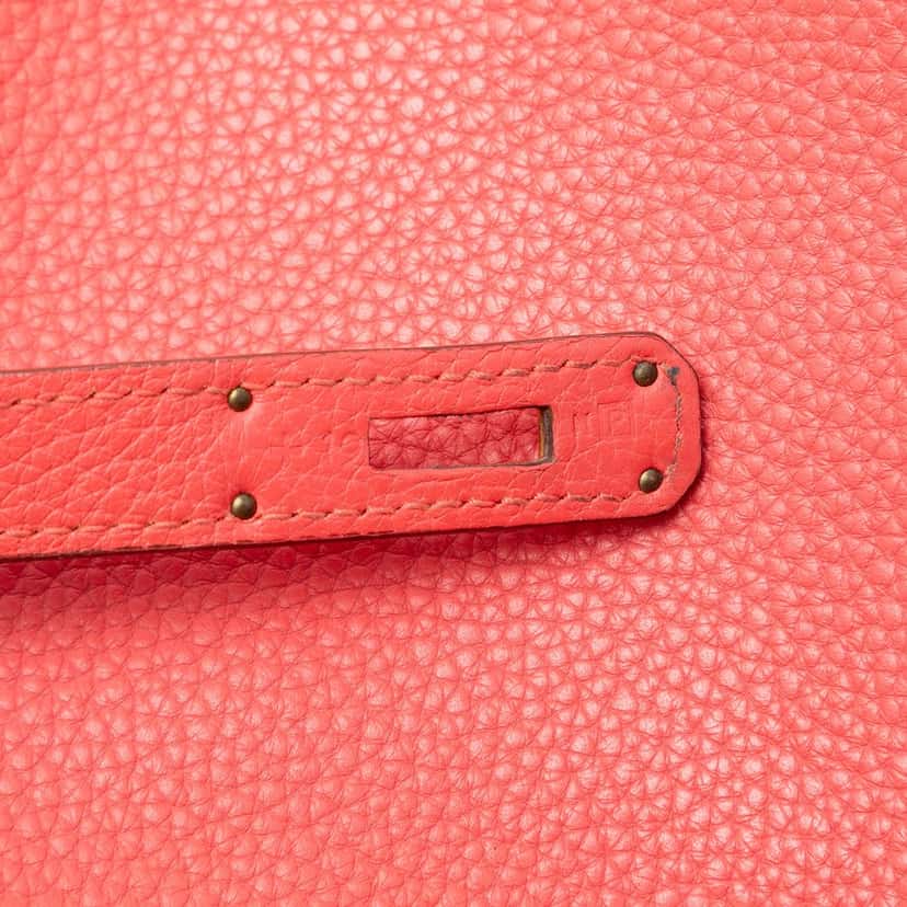Hermès Togo Kelly II Retourne 35 Pink Leather Very good condition - Box View