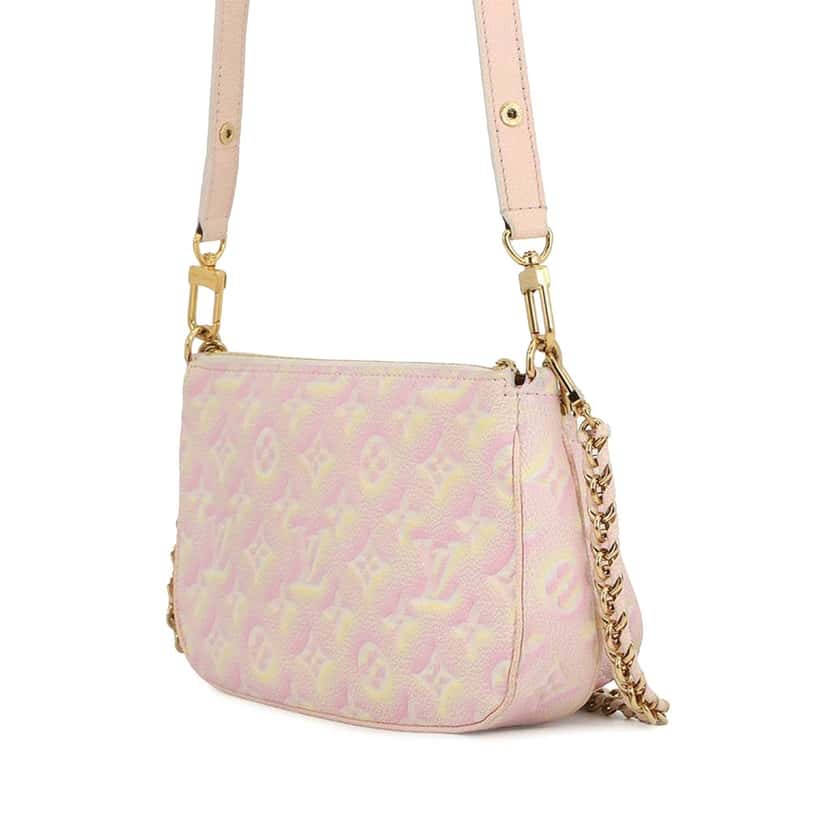 Louis Vuitton Monogram Empreinte Summer Stardust Multi Pochette Accessoires Pink Leather Very good condition - Back View