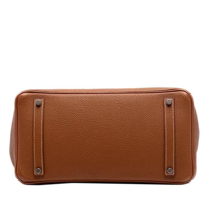 Hermès Togo Birkin Retourne 35 Brown Leather Very good condition - Inside View