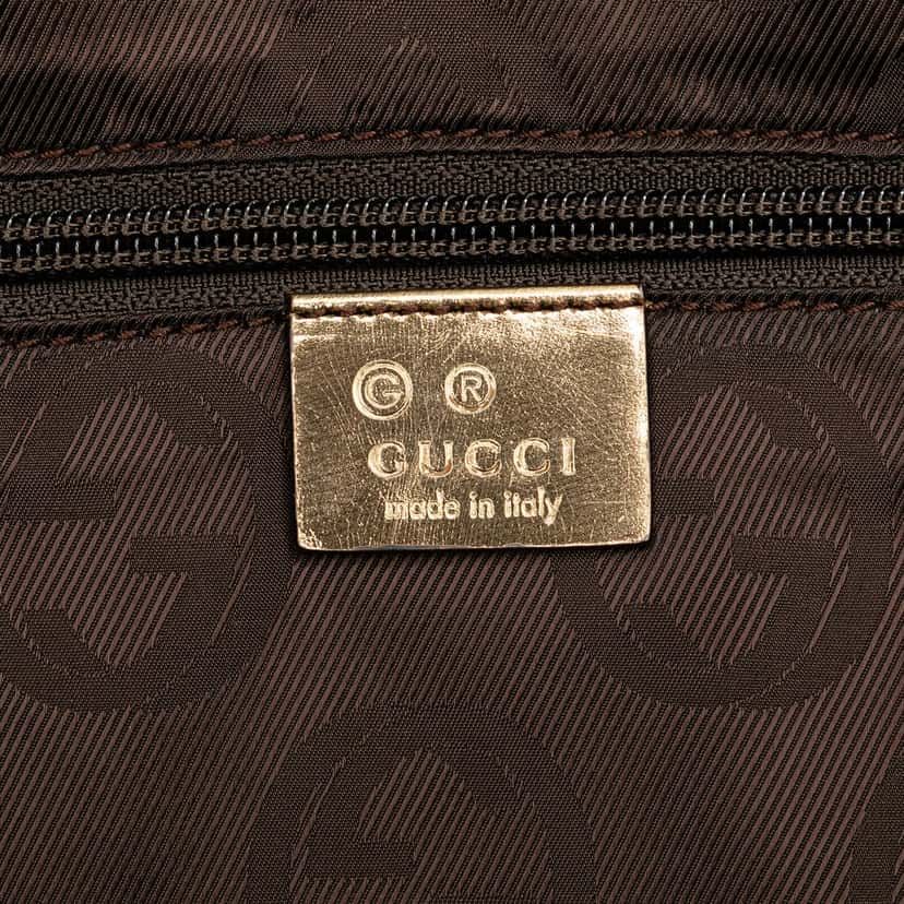Gucci GG Canvas Web Tote Gold Very good condition - Box View