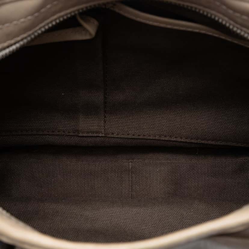 Burberry Smoked Check Coated Canvas Brooklyn Hobo Beige Very good condition - Model View