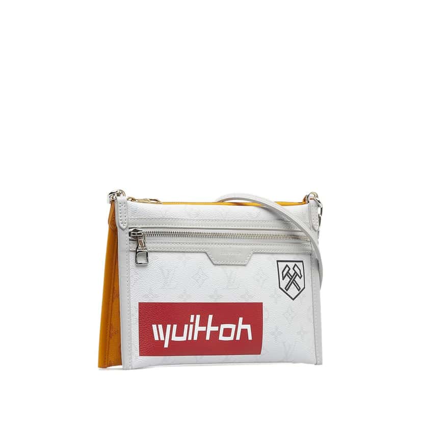 Louis Vuitton Monogram Antartica Double Flat Messenger Other Very good condition - Back View