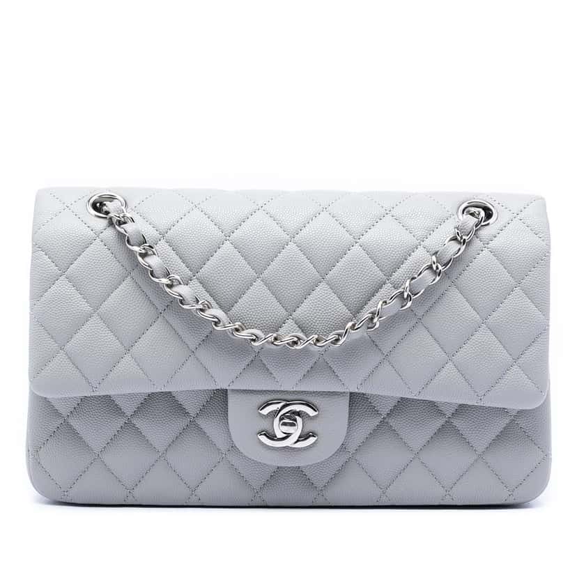 Chanel Medium Classic Caviar Double Flap Other Leather Never worn, with tag - Front View