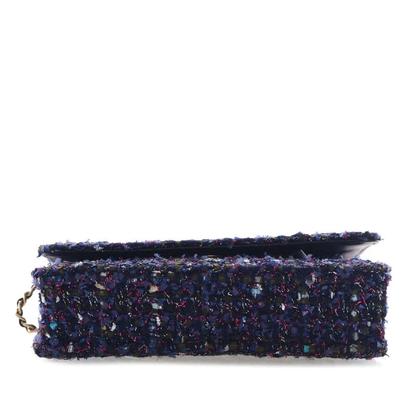 Chanel CC Tweed Charms Wallet On Chain Blue Very good condition - Inside View