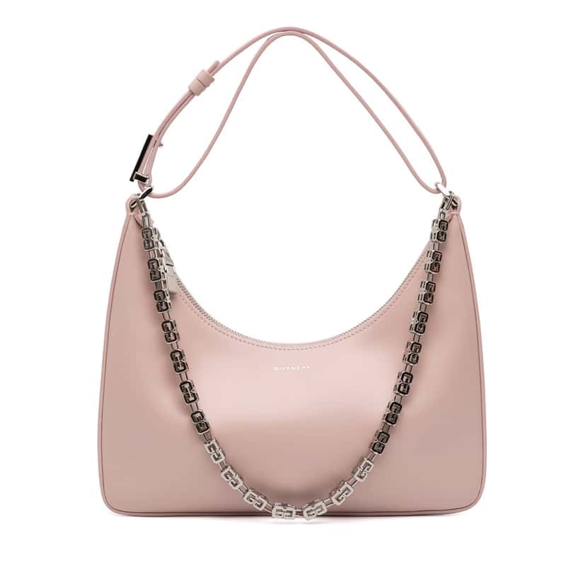 Givenchy Small Leather Moon Cut Out Bag Pink Leather Very good condition - Front View
