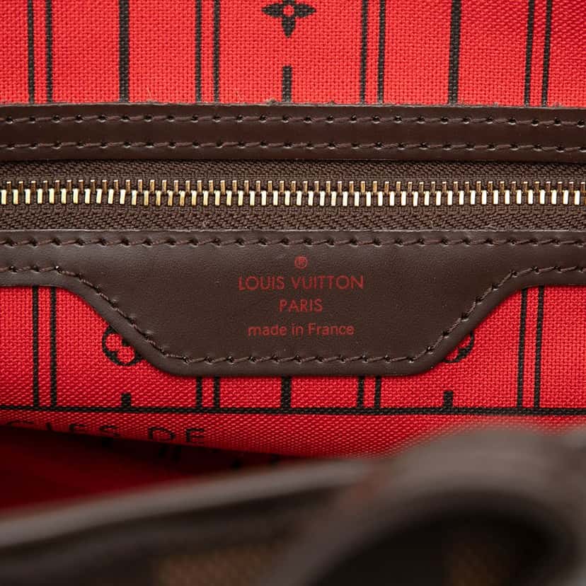 Louis Vuitton Damier Ebene Neverfull PM Brown Very good condition - Box View