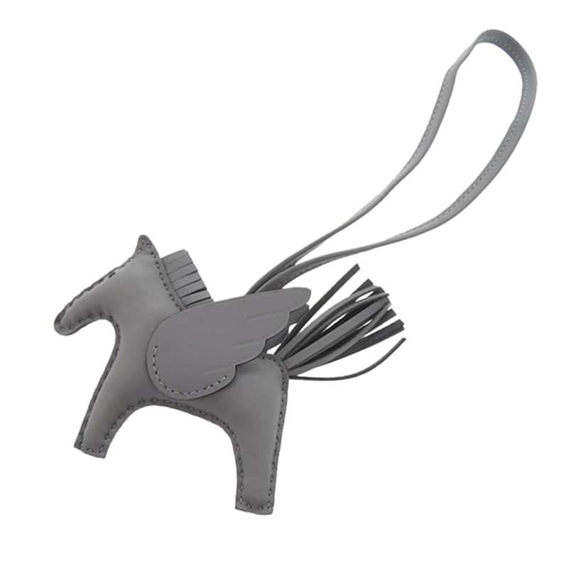 Hermès Milo Lambskin GriGri Rodeo Pegasus Bag Charm PM Other Leather Very good condition - Back View