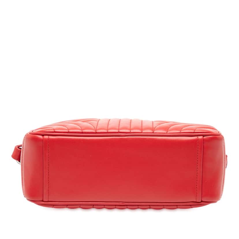 Prada Soft Calfskin Diagramme Camera Bag Red Leather Very good condition - Inside View