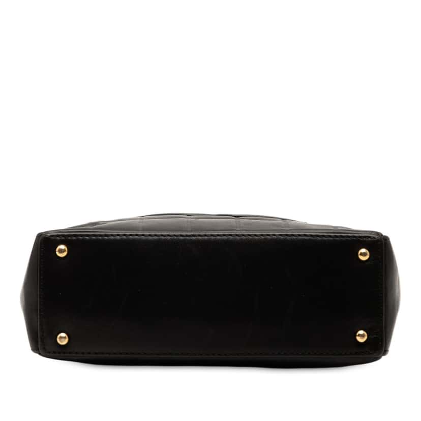 Chanel CC Chocolate Bar Lambskin Shoulder Bag Black Leather Very good condition - Inside View