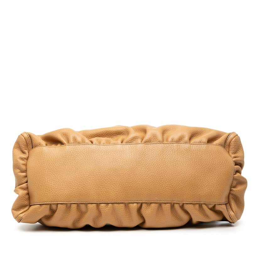 Gucci Leather Abbey D Ring Shoulder Bag Brown Leather Very good condition - Inside View