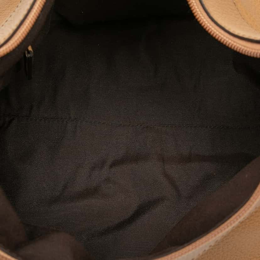 Gucci Leather Abbey D Ring Shoulder Bag Brown Leather Very good condition - Model View