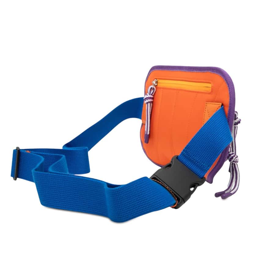 Gucci GG Nylon and Rubber Belt Bag Blue Very good condition - Back View