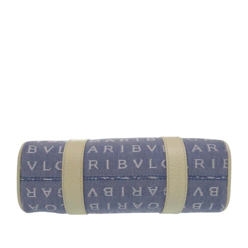 Bvlgari Mini Denim Logomania Tote Blue Very good condition - Inside View