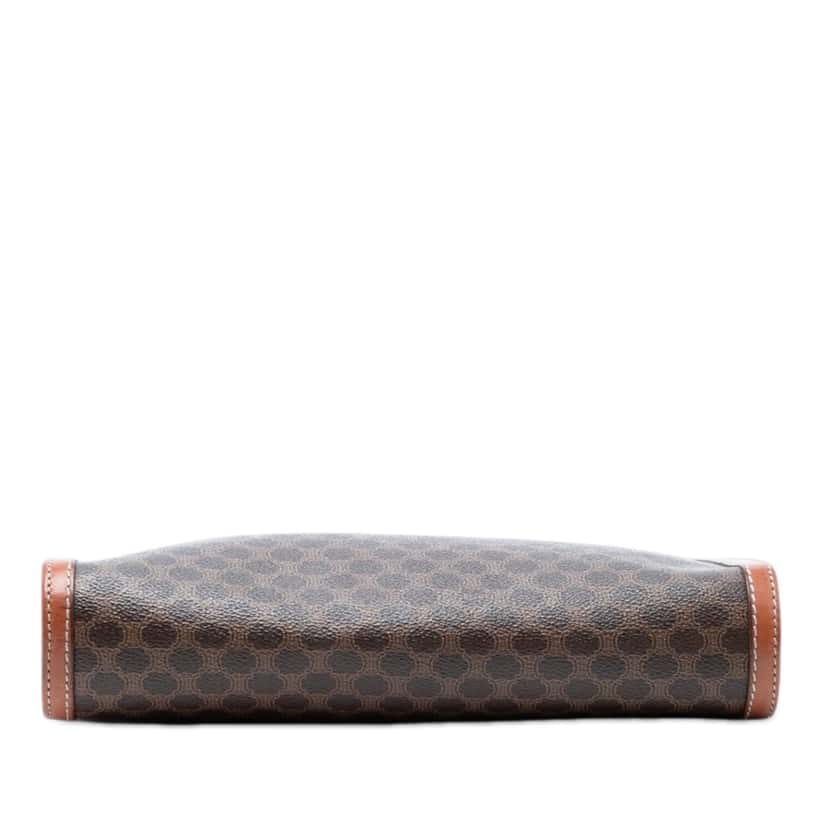 Celine Macadam Coated Canvas Clutch Brown Very good condition - Inside View