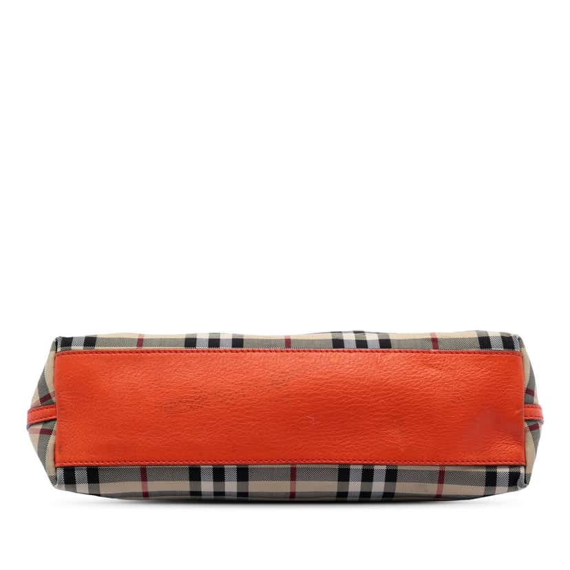 Burberry Haymarket Check Canvas Leah Crossbody Beige Very good condition - Inside View