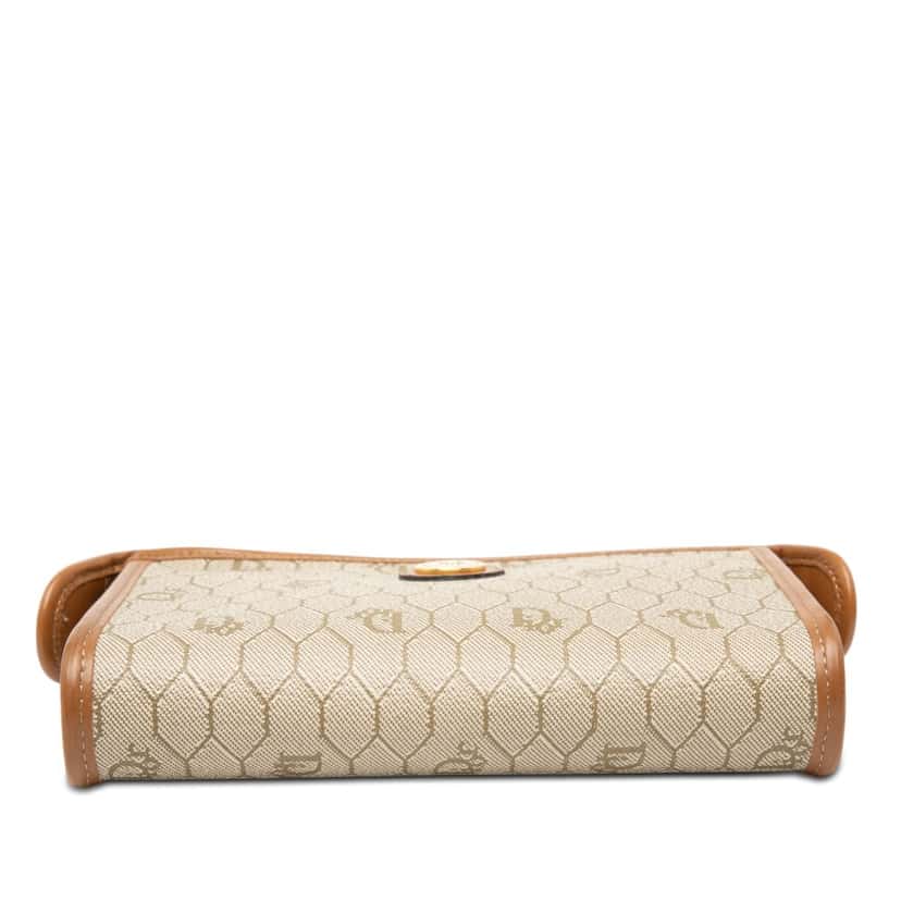 Dior Honeycomb Coated Canvas Pouch Beige Very good condition - Inside View