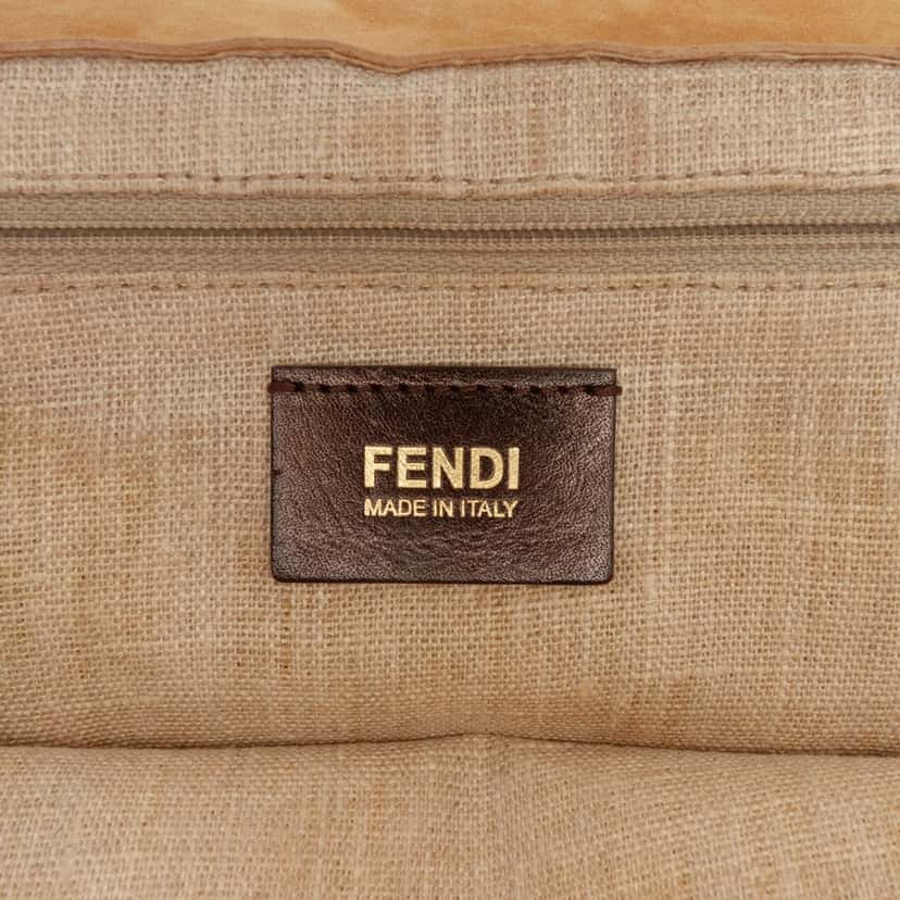 Fendi Tricolor Calfskin Silvana Top Handle Bag Red Leather Very good condition - Box View