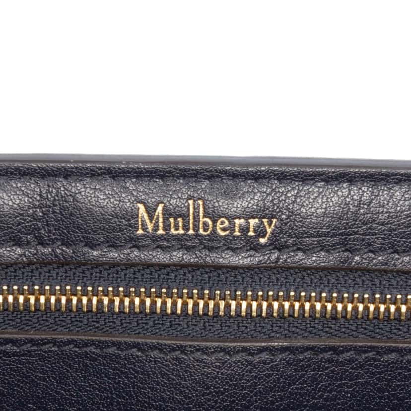 Mulberry Tricolor Smooth Calfskin Bayswater Satchel Black Leather Very good condition - Box View