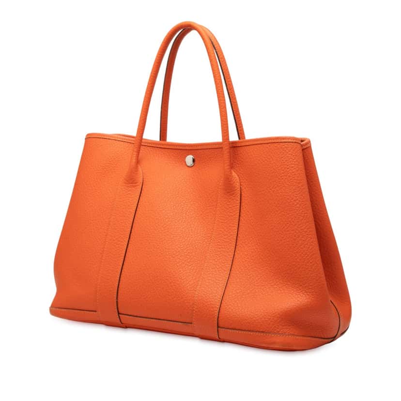 Hermès Negonda Garden Party 36 Orange Leather Very good condition - Back View