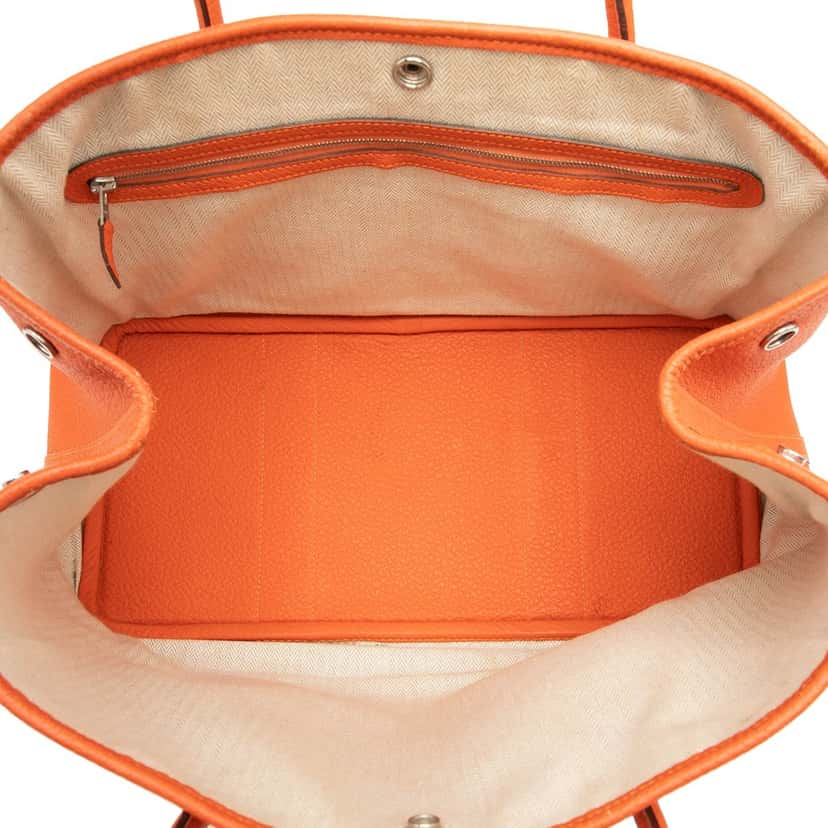 Hermès Negonda Garden Party 36 Orange Leather Very good condition - Model View