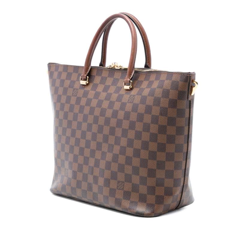Louis Vuitton Damier Ebene Belmont MM Brown Very good condition - Back View