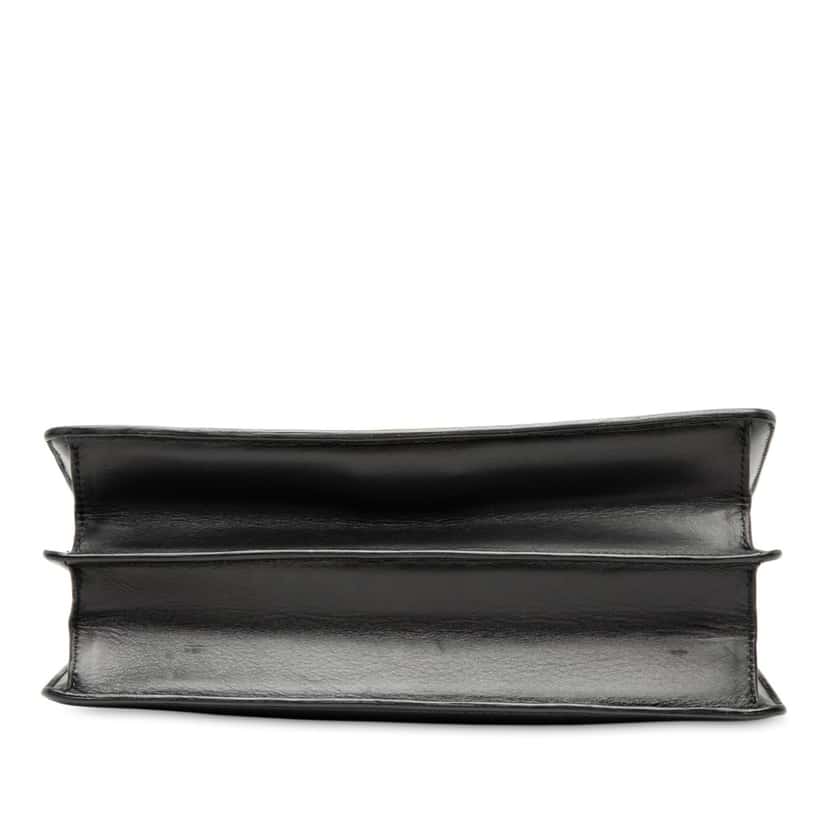 Celine Small Leather Case Chain Flap Black Leather Very good condition - Inside View