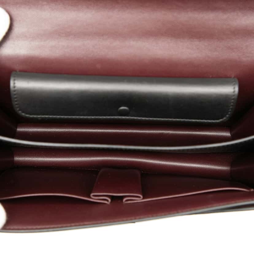 Celine Small Leather Case Chain Flap Black Leather Very good condition - Model View