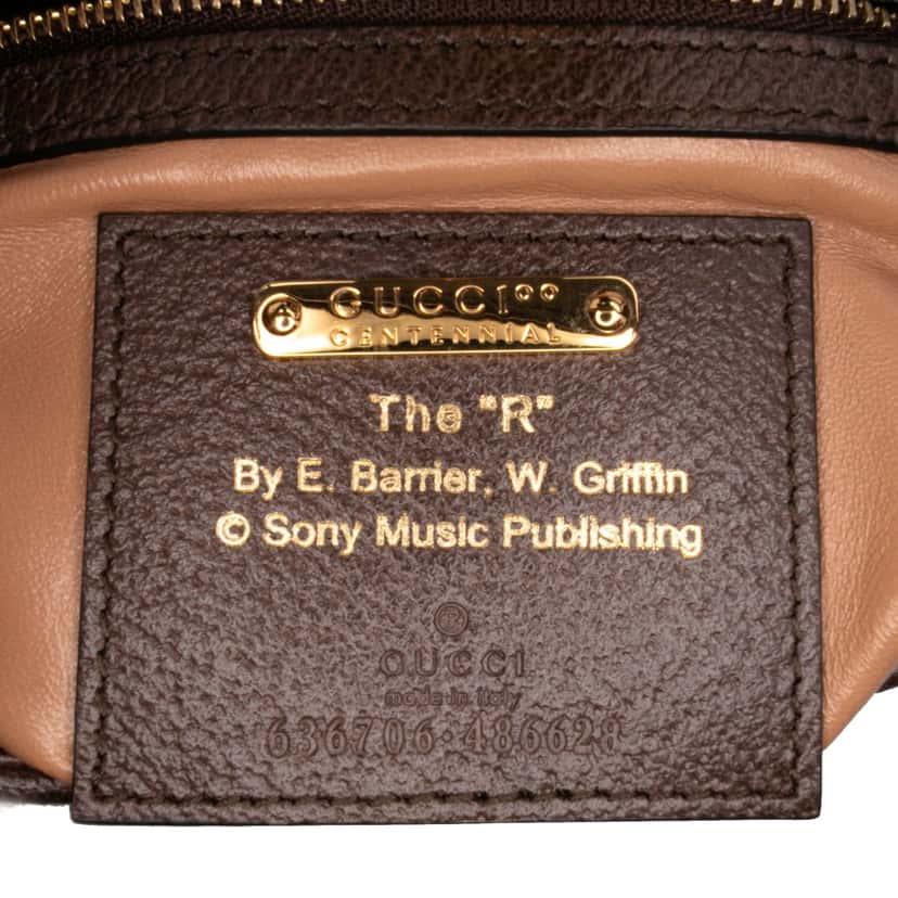 Gucci Small Canvas 100 Centennial Music Jackie 1961 Crossbody Brown Very good condition - Box View