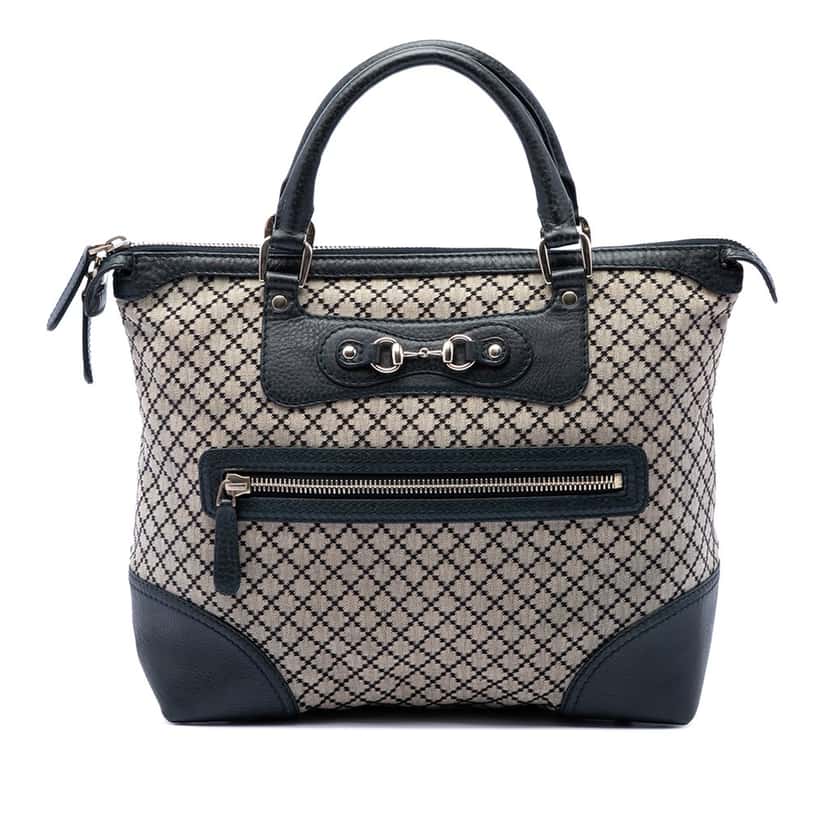 Gucci Diamante Canvas Catherine Tote Beige Very good condition - Front View
