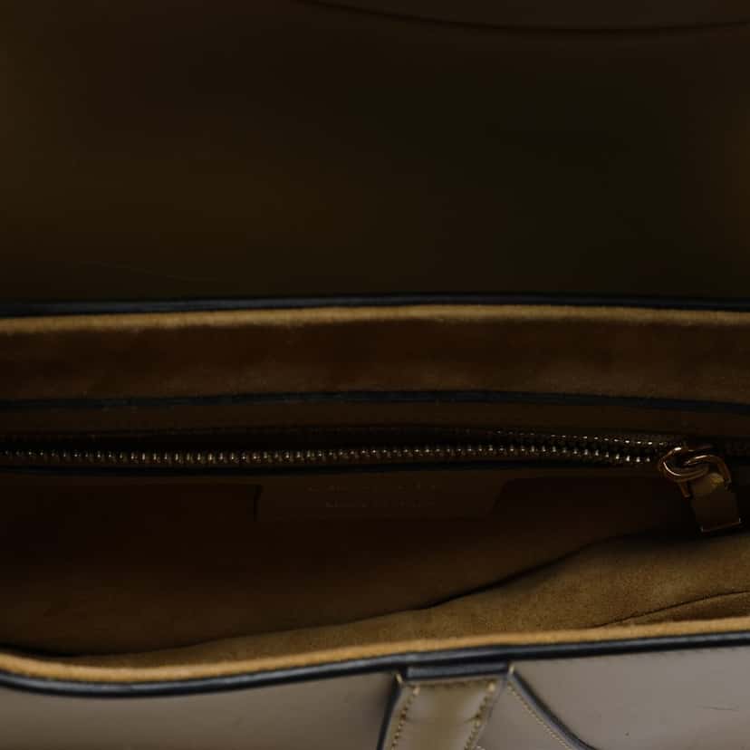 Dior Smooth Calfskin Saddle Bag Brown Leather Very good condition - Model View