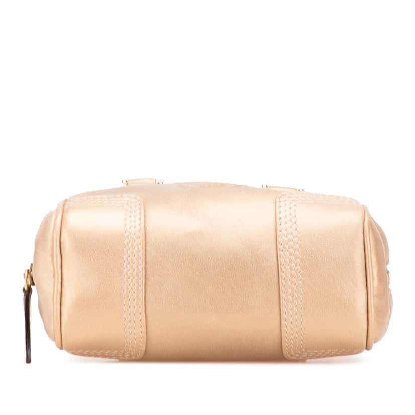 Loewe Micro Metallic Leather Amazona Satchel Gold Leather Very good condition - Inside View