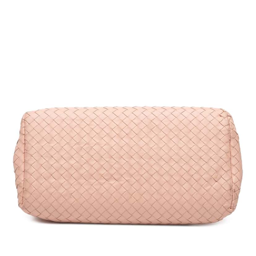 Bottega Veneta Small Nappa Intrecciato Roma Satchel Beige Leather Very good condition - Inside View