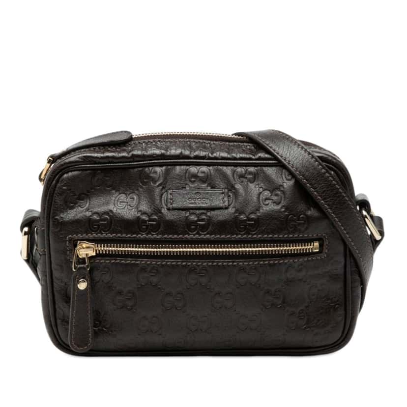 Gucci Guccissima Crossbody Brown Leather Very good condition - Front View