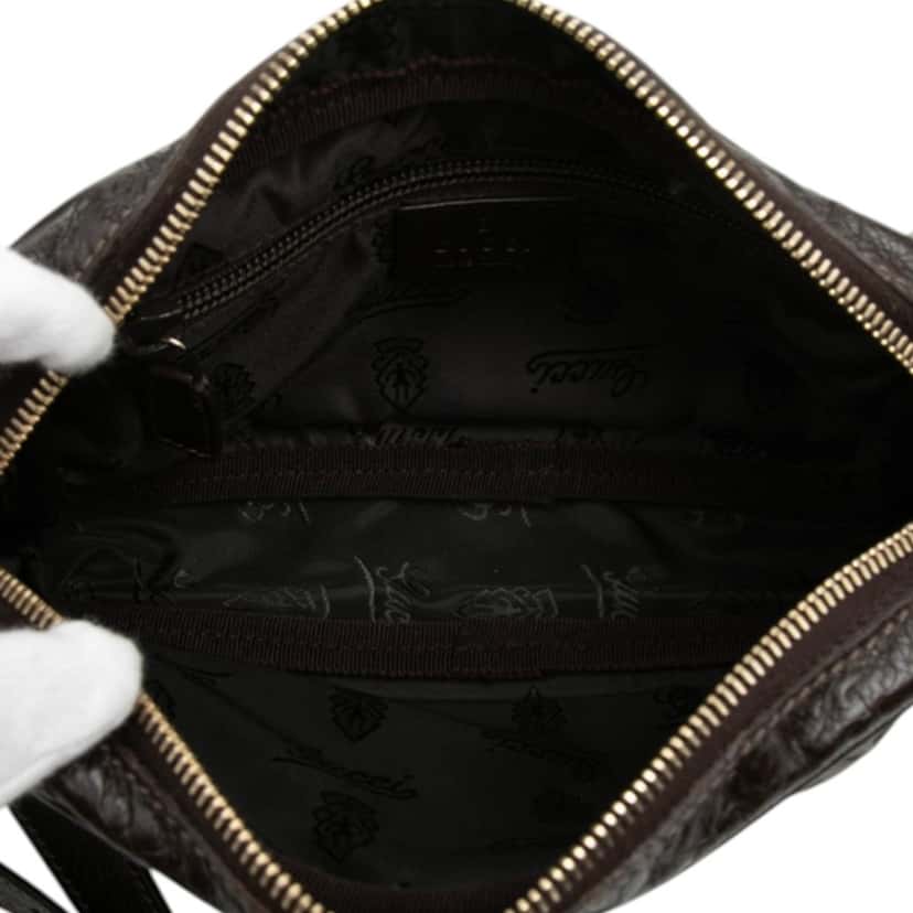 Gucci Guccissima Crossbody Brown Leather Very good condition - Model View