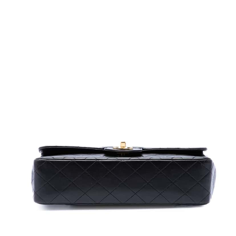 Chanel Medium Lambskin Kelly Parent Top Handle Bag Black Leather Very good condition - Inside View