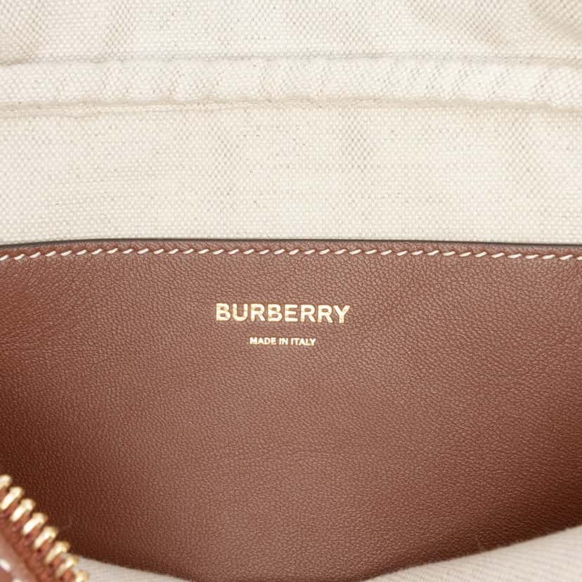 Burberry Small Knitted Check Lola Camera Bag Brown Very good condition - Box View