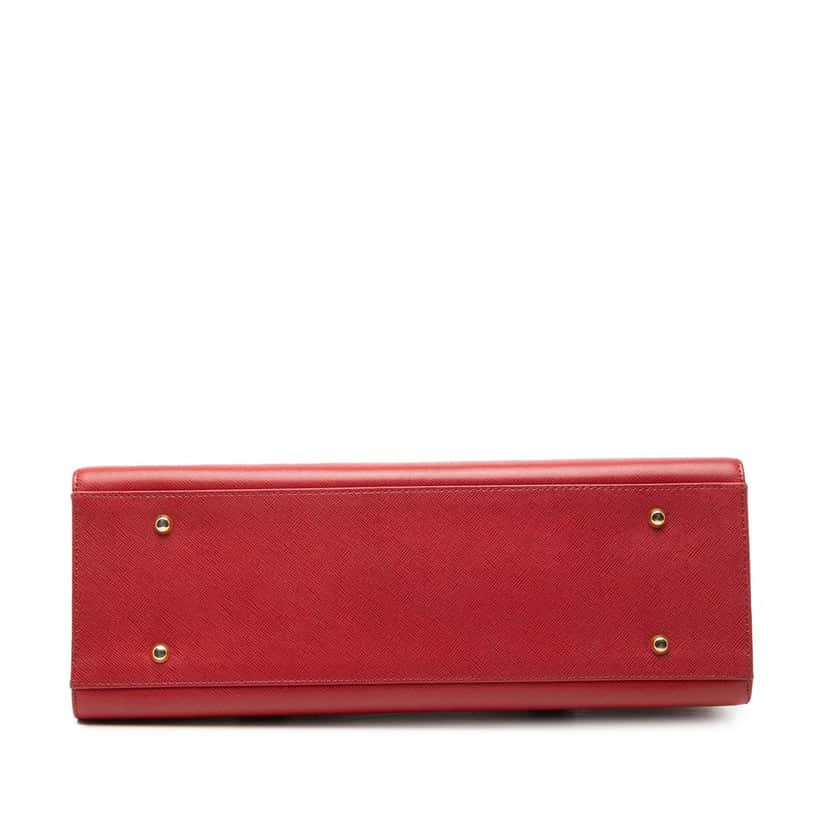 Burberry Leather Handbag Red Leather Very good condition - Inside View